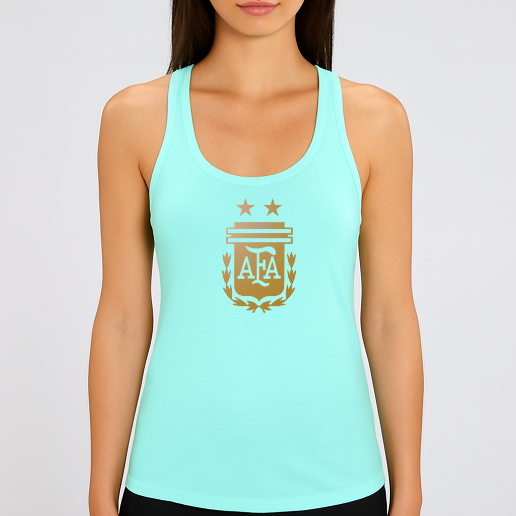 Women's Argentina Soccer Racerback Tank Top