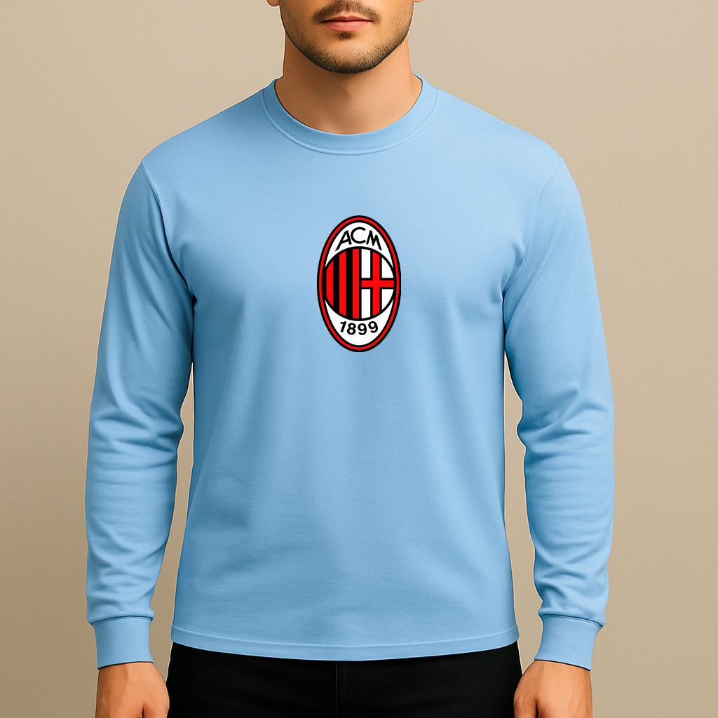 Men’s AC Milan Soccer Long Sleeve T-Shirt