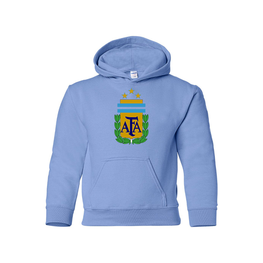 Youth Kids Argentina National Soccer Team Pullover Hoodie