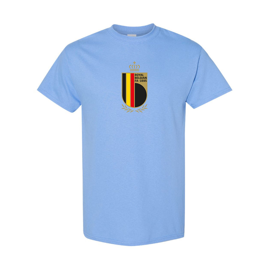 Youth Kids Belgium National Soccer Team Cotton T-Shirt