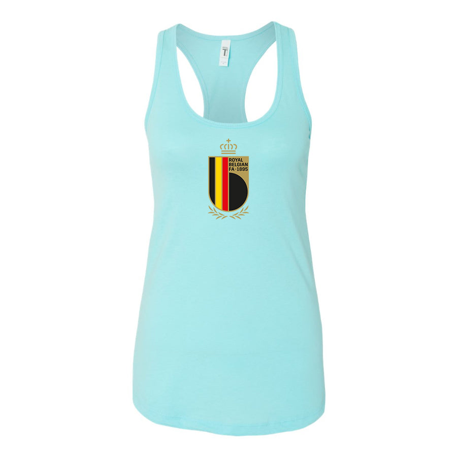 Women's Belgium National Soccer Team Racerback Tank Top