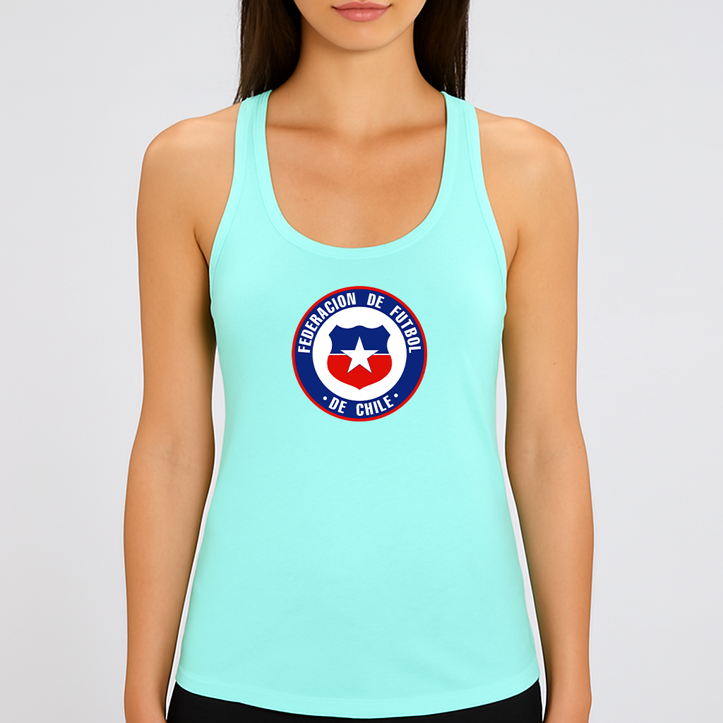Women's Chile National Soccer Team  Racerback Tank Top