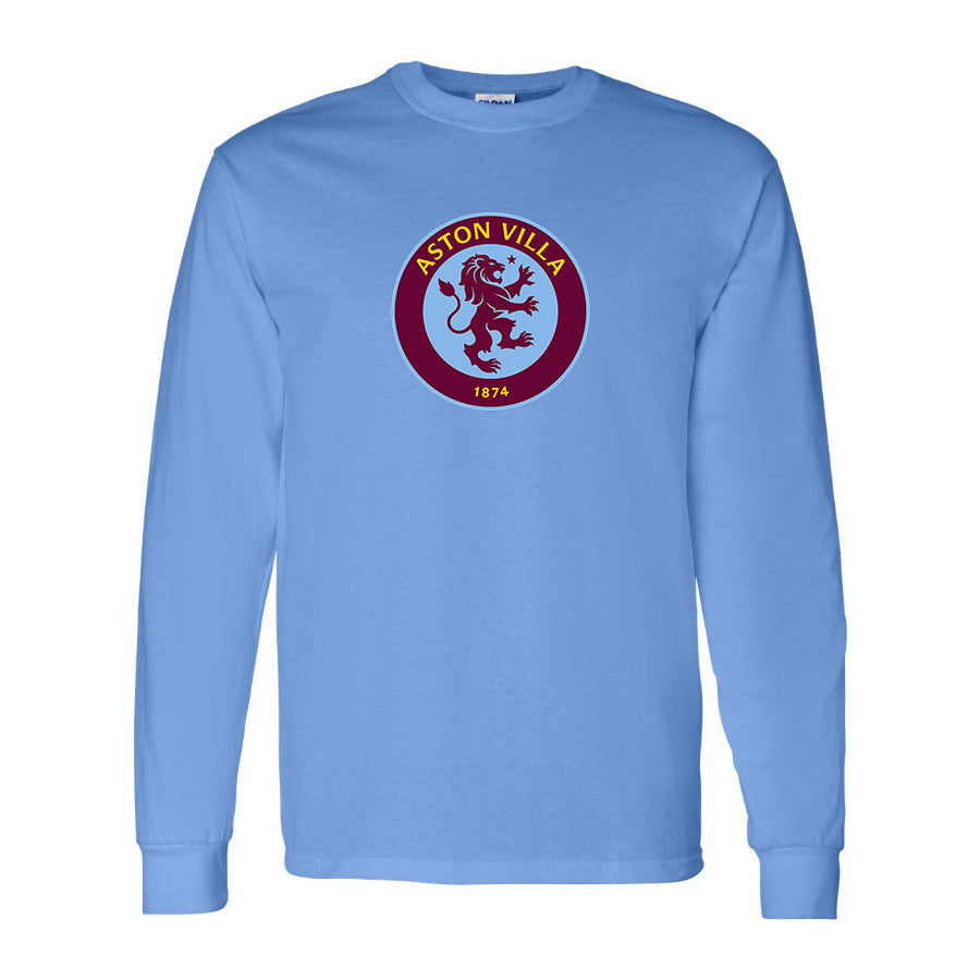 Youth Kids Aston Villa FC Long Sleeve T-Shirt