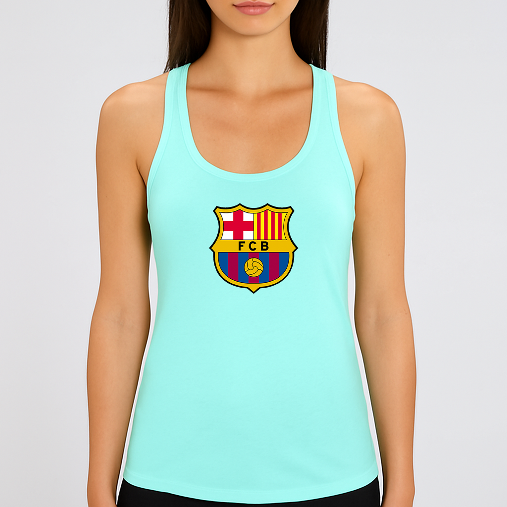 Women's F.C. Barcelona Soccer Racerback Tank Top