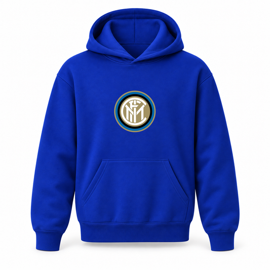 Youth Kids Inter Milan Soccer Pullover Hoodie | Color: Blue | Refreshed youth hoodie, original Drive artwork