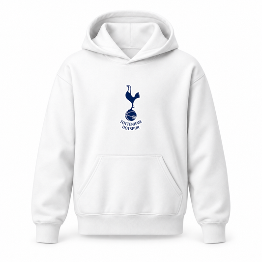 Youth Kids Tottenham Hotspur F.C. Soccer Pullover Hoodie | Color: White | Refreshed youth hoodie, original Drive artwork