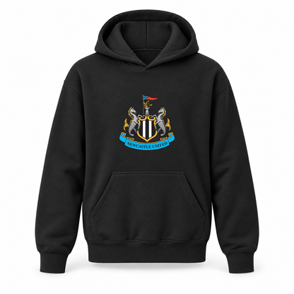 Youth Kids Newcastle United FC Pullover Hoodie | Color: Black | Refreshed youth hoodie, original Drive artwork