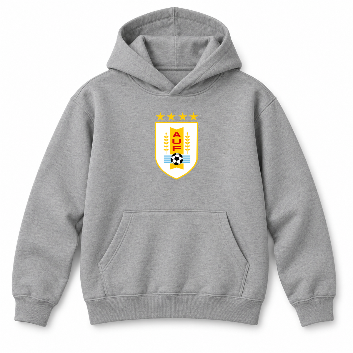 Youth Kids Uruguay National Soccer Team Pullover Hoodie | Color: Grey | Refreshed youth hoodie, original Drive artwork