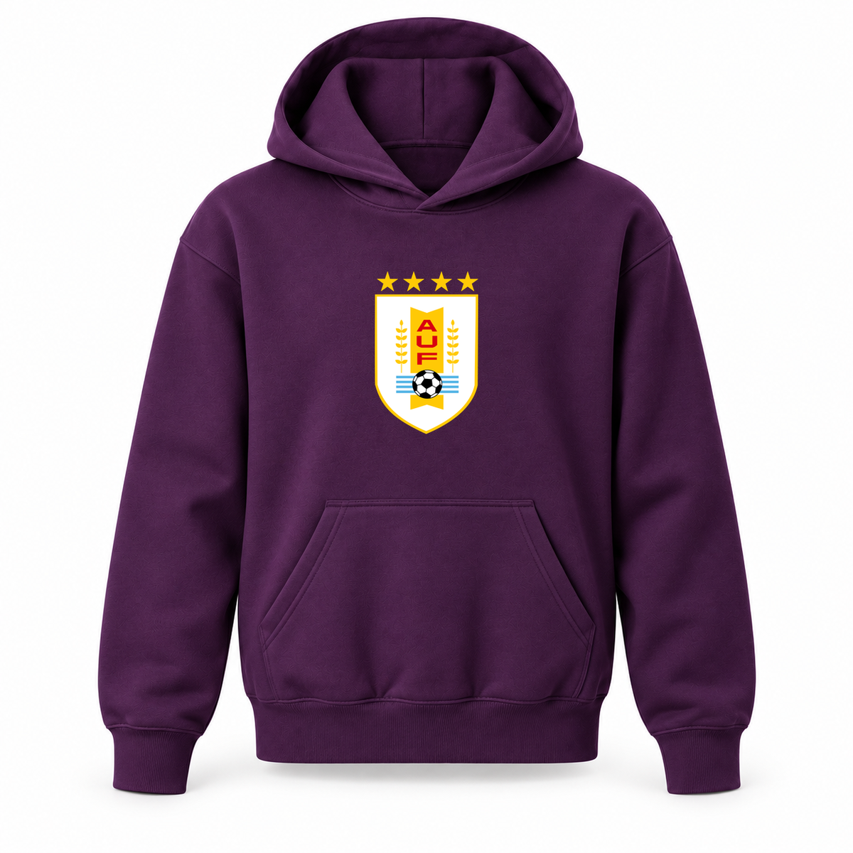 Youth Kids Uruguay National Soccer Team Pullover Hoodie | Color: Purple | Refreshed youth hoodie, original Drive artwork