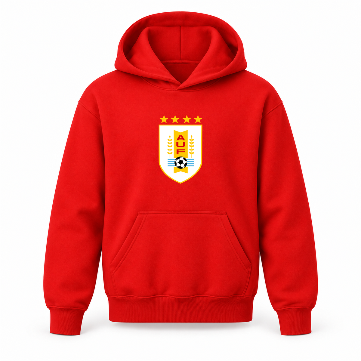 Youth Kids Uruguay National Soccer Team Pullover Hoodie | Color: Red | Refreshed youth hoodie, original Drive artwork