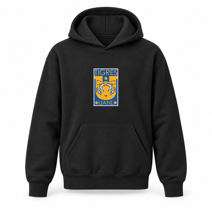 Youth Kids Tigres UANL FC Pullover Hoodie | Color: Black | Refreshed youth hoodie, original Drive artwork