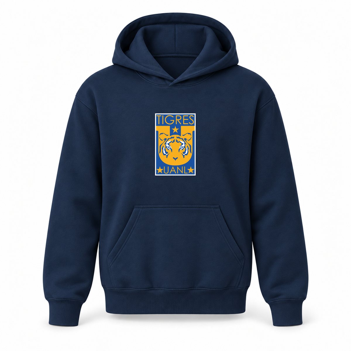 Youth Kids Tigres UANL FC Pullover Hoodie | Color: Navy | Refreshed youth hoodie, original Drive artwork