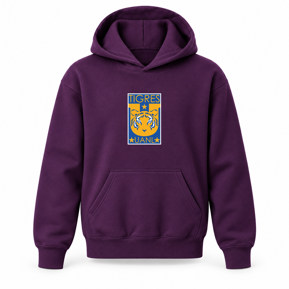 Youth Kids Tigres UANL FC Pullover Hoodie | Color: Purple | Refreshed youth hoodie, original Drive artwork