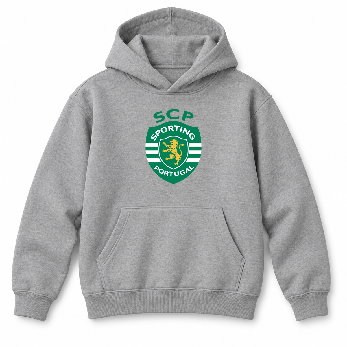 Youth Kids Sporting CP FC Pullover Hoodie | Color: Grey | Refreshed youth hoodie, original Drive artwork
