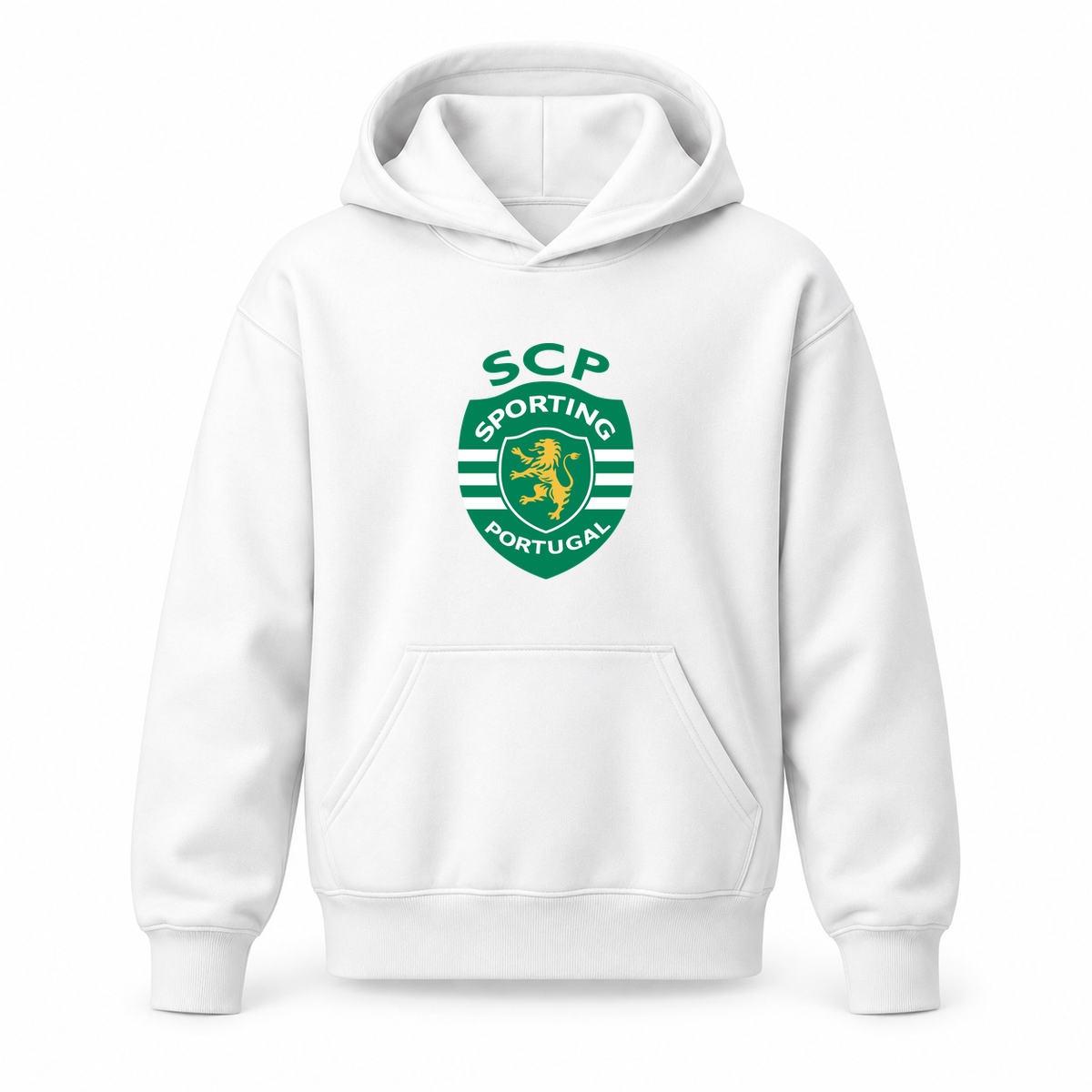 Youth Kids Sporting CP FC Pullover Hoodie | Color: White | Refreshed youth hoodie, original Drive artwork