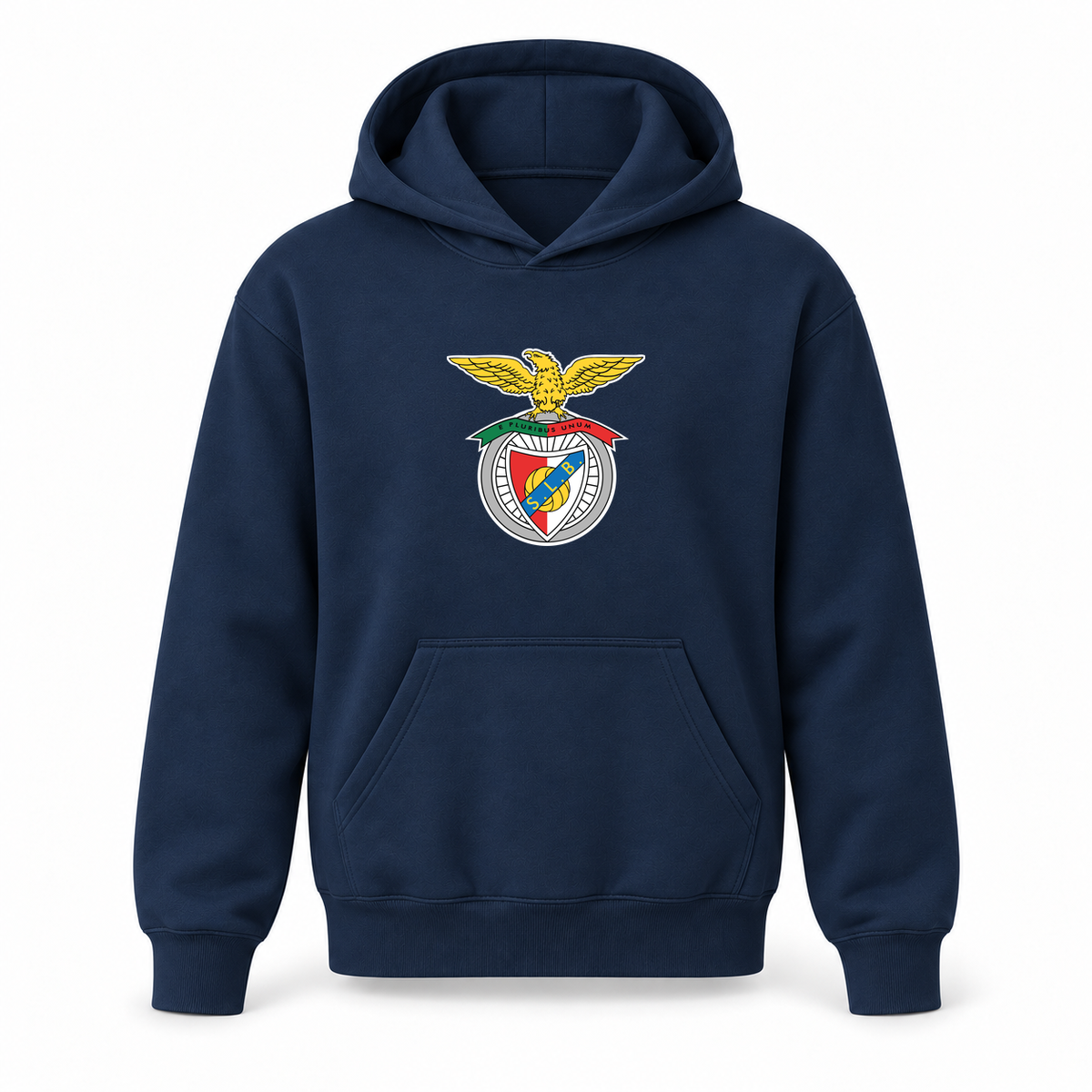 Youth Kids SL Benfica FC Pullover Hoodie | Color: Navy | Refreshed youth hoodie, original Drive artwork