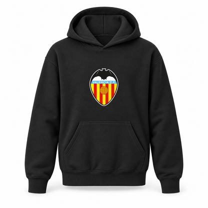 Youth Kids Valencia FC Pullover Hoodie | Color: Black | Refreshed youth hoodie, original Drive artwork