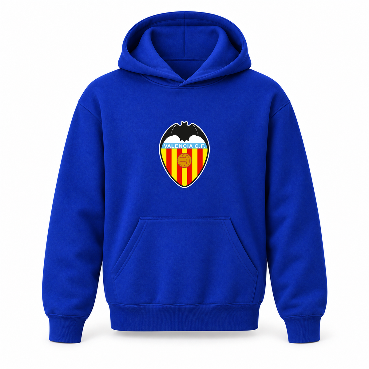 Youth Kids Valencia FC Pullover Hoodie | Color: Blue | Refreshed youth hoodie, original Drive artwork
