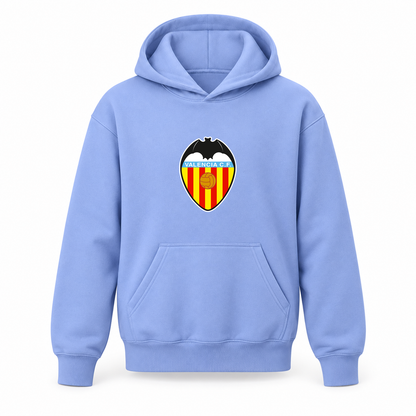 Youth Kids Valencia FC Pullover Hoodie | Color: Turquoise | Refreshed youth hoodie, original Drive artwork