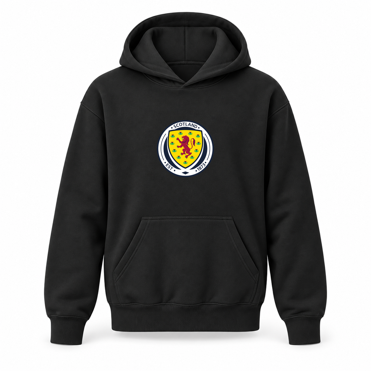 Youth Kids Scotland National Soccer Team Pullover Hoodie | Color: Black | Refreshed youth hoodie, original Drive artwork