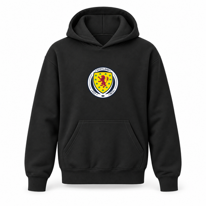 Youth Kids Scotland National Soccer Team Pullover Hoodie | Color: Black | Refreshed youth hoodie, original Drive artwork