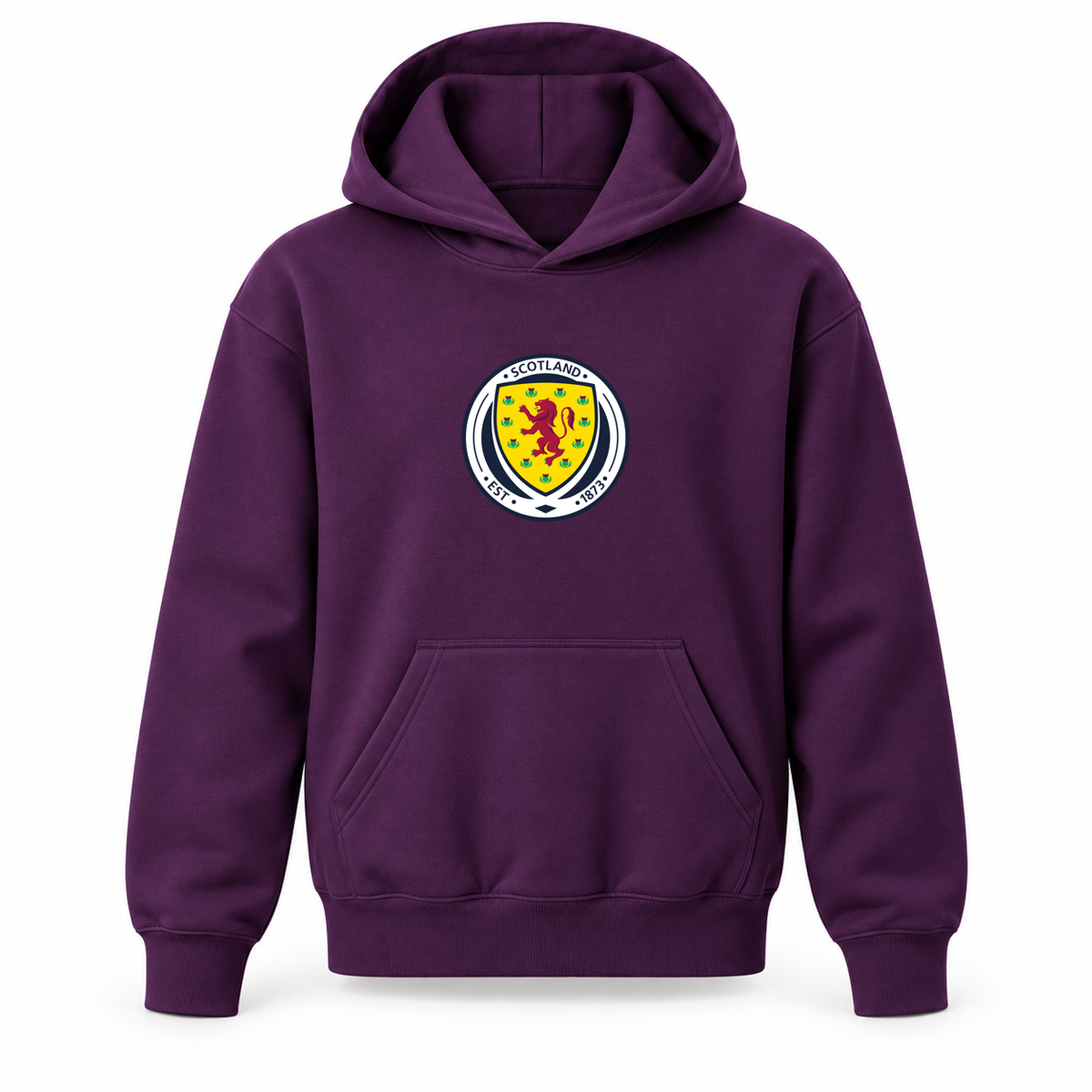 Youth Kids Scotland National Soccer Team Pullover Hoodie | Color: Purple | Refreshed youth hoodie, original Drive artwork