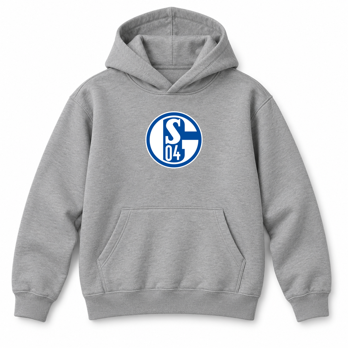 Youth Kids Schalke 04 FC Pullover Hoodie | Color: Grey | Refreshed youth hoodie, original Drive artwork