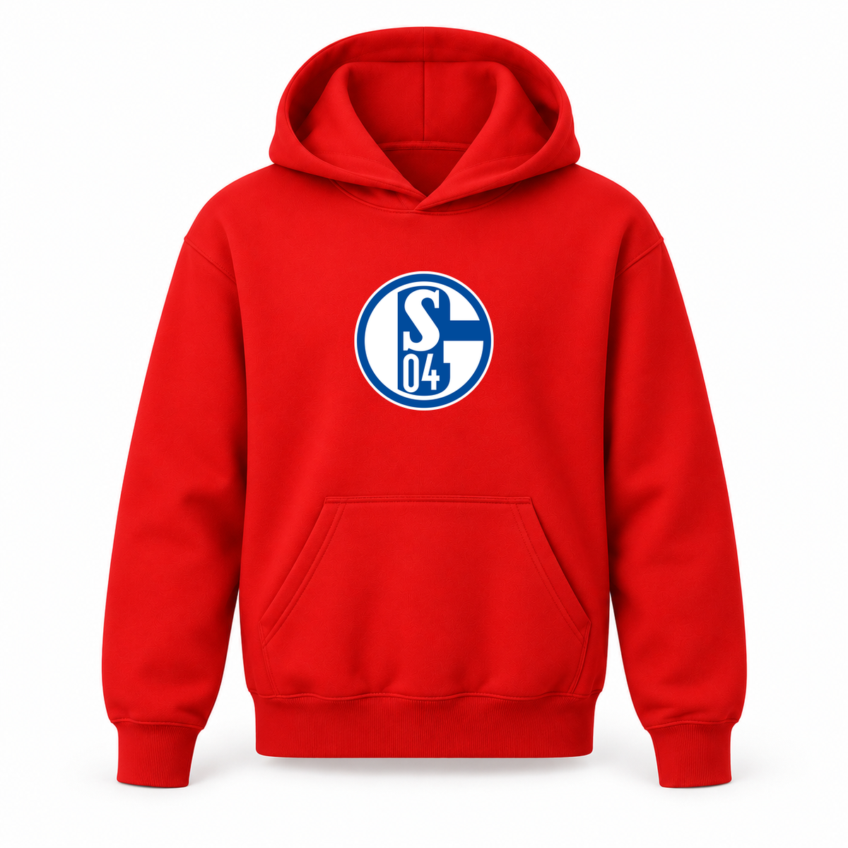 Youth Kids Schalke 04 FC Pullover Hoodie | Color: Red | Refreshed youth hoodie, original Drive artwork