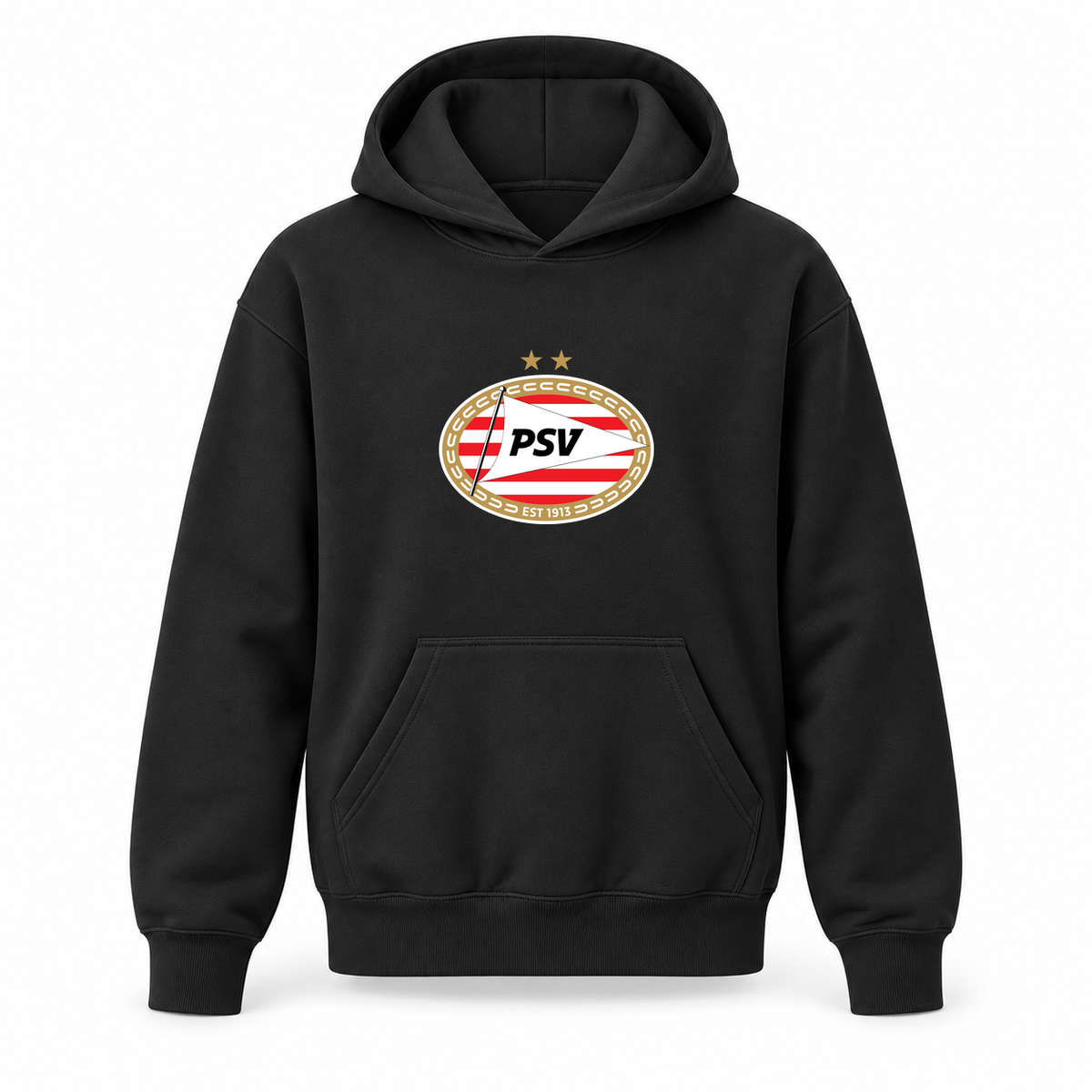 Youth Kids PSV Eindhoven FC Pullover Hoodie | Color: Black | Refreshed youth hoodie, original Drive artwork