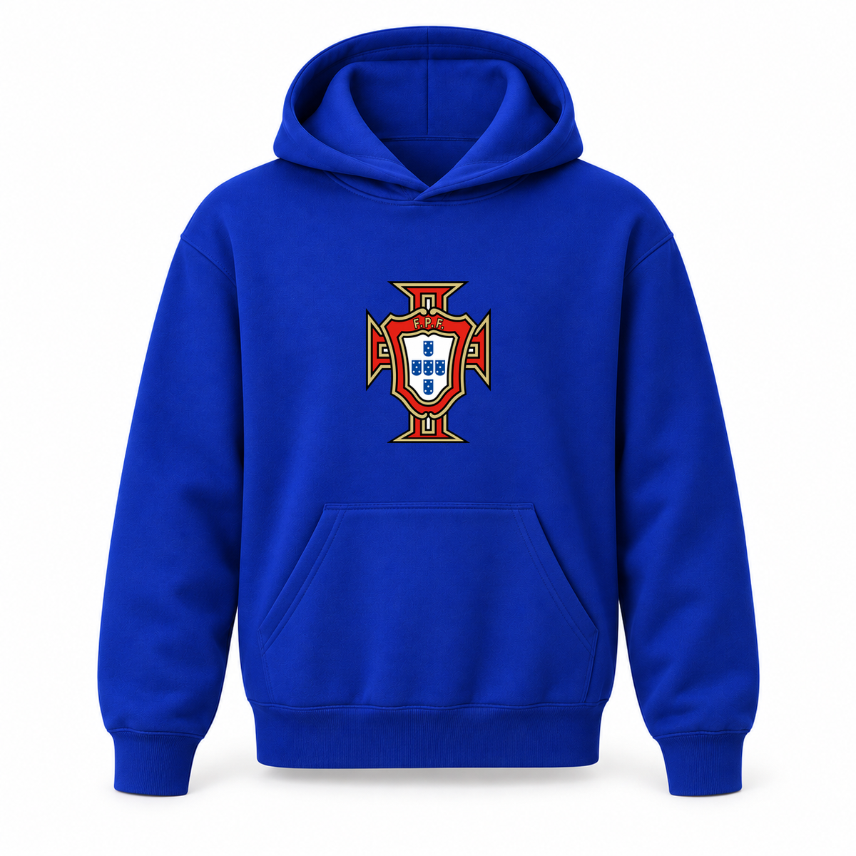 Youth Kids Portugal National Soccer Team Pullover Hoodie | Color: Blue | Refreshed youth hoodie, original Drive artwork