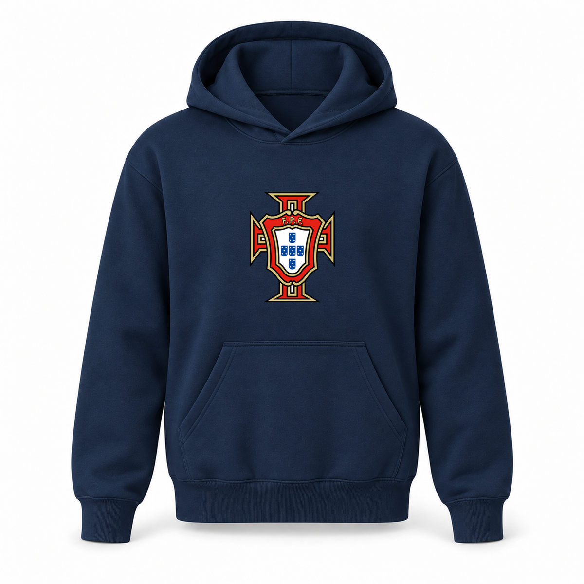 Youth Kids Portugal National Soccer Team Pullover Hoodie | Color: Navy | Refreshed youth hoodie, original Drive artwork
