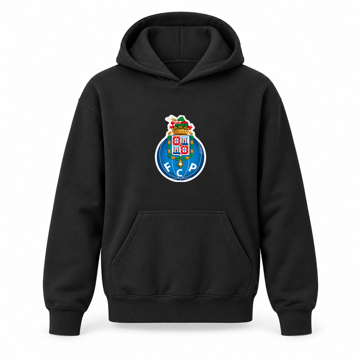 Youth Kids Porto FC Pullover Hoodie | Color: Black | Refreshed youth hoodie, original Drive artwork