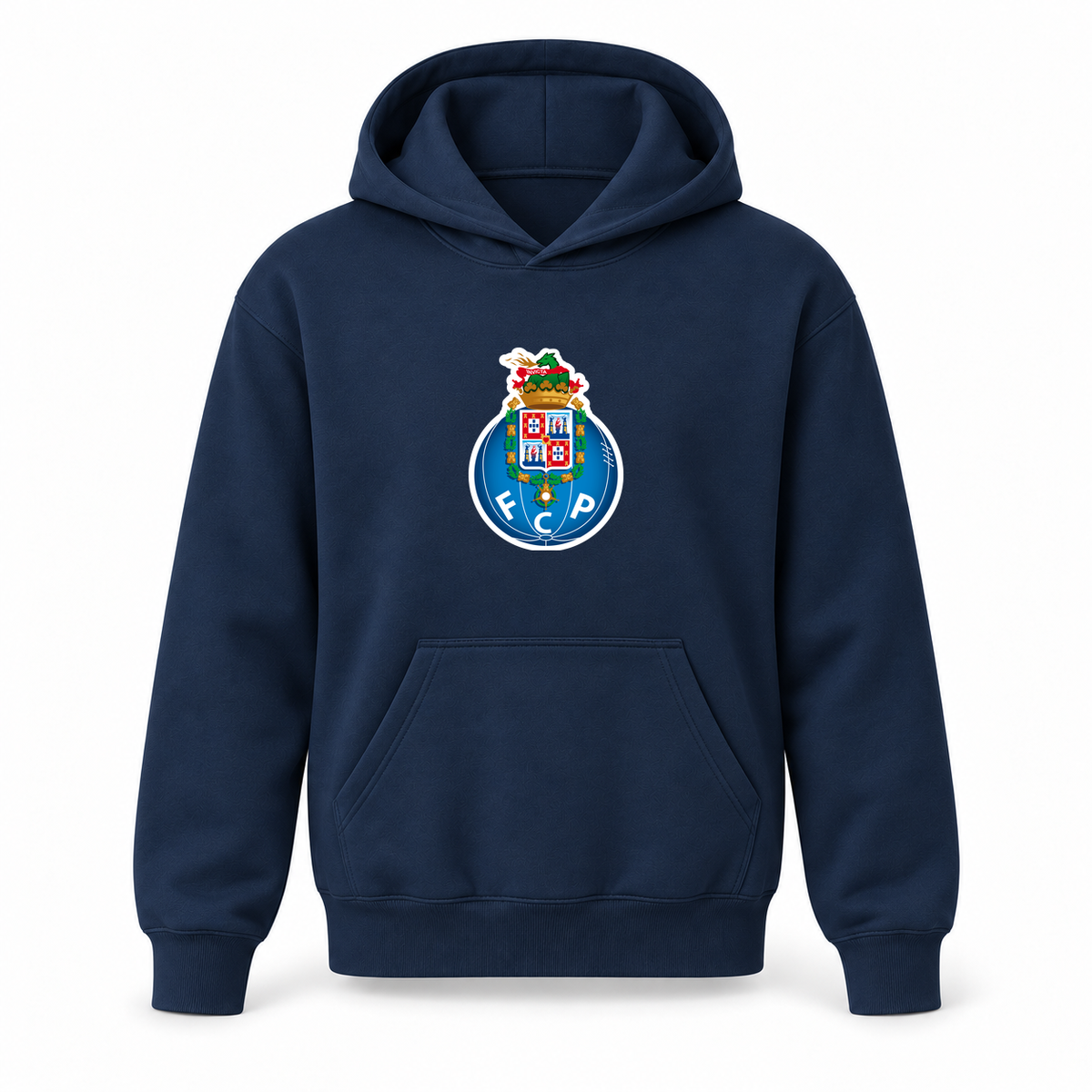 Youth Kids Porto FC Pullover Hoodie | Color: Navy | Refreshed youth hoodie, original Drive artwork