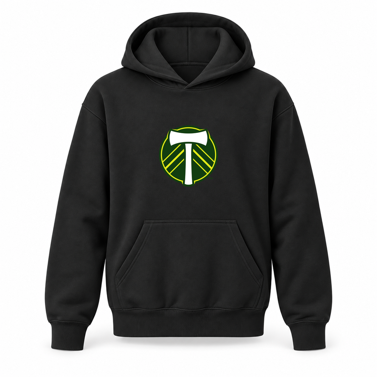 Youth Kids Portland Timbers FC Pullover Hoodie | Color: Black | Refreshed youth hoodie, original Drive artwork