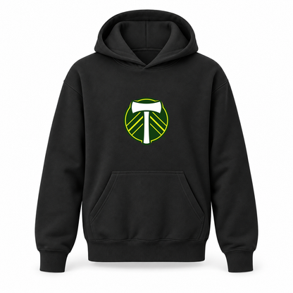 Youth Kids Portland Timbers FC Pullover Hoodie | Color: Black | Refreshed youth hoodie, original Drive artwork