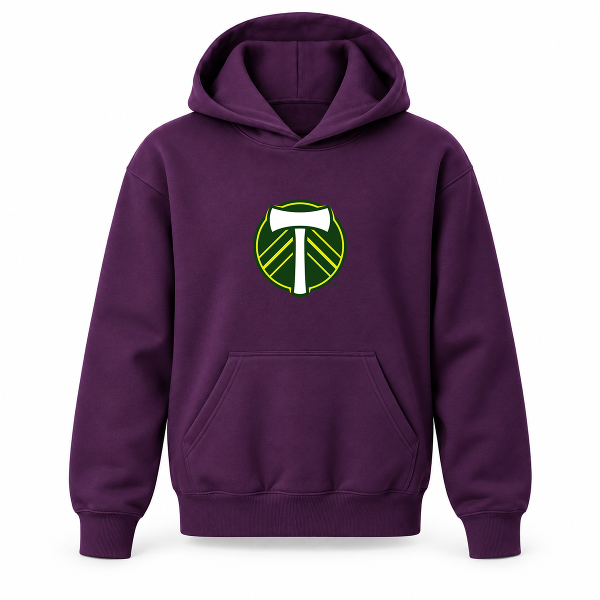 Youth Kids Portland Timbers FC Pullover Hoodie | Color: Purple | Refreshed youth hoodie, original Drive artwork