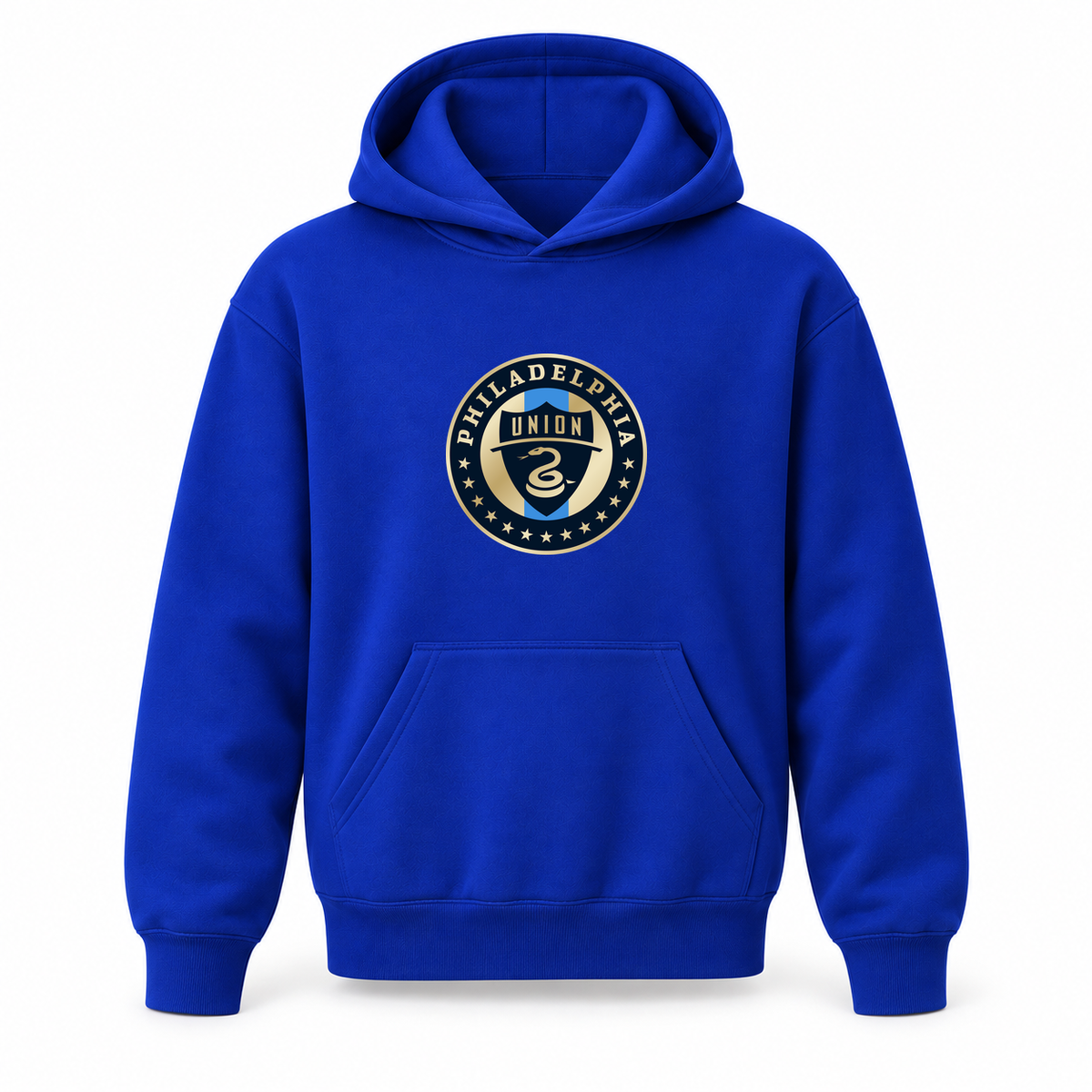 Youth Kids Philadelphia Union FC Pullover Hoodie | Color: Blue | Refreshed youth hoodie, original Drive artwork