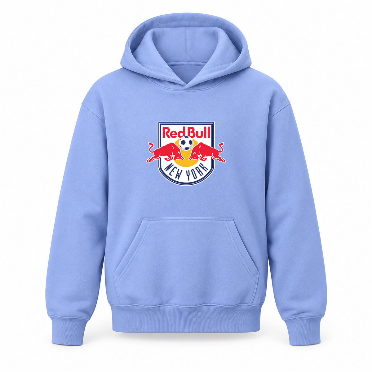Youth Kids New York Red Bulls FC Pullover Hoodie | Color: Turquoise | Refreshed youth hoodie, original Drive artwork
