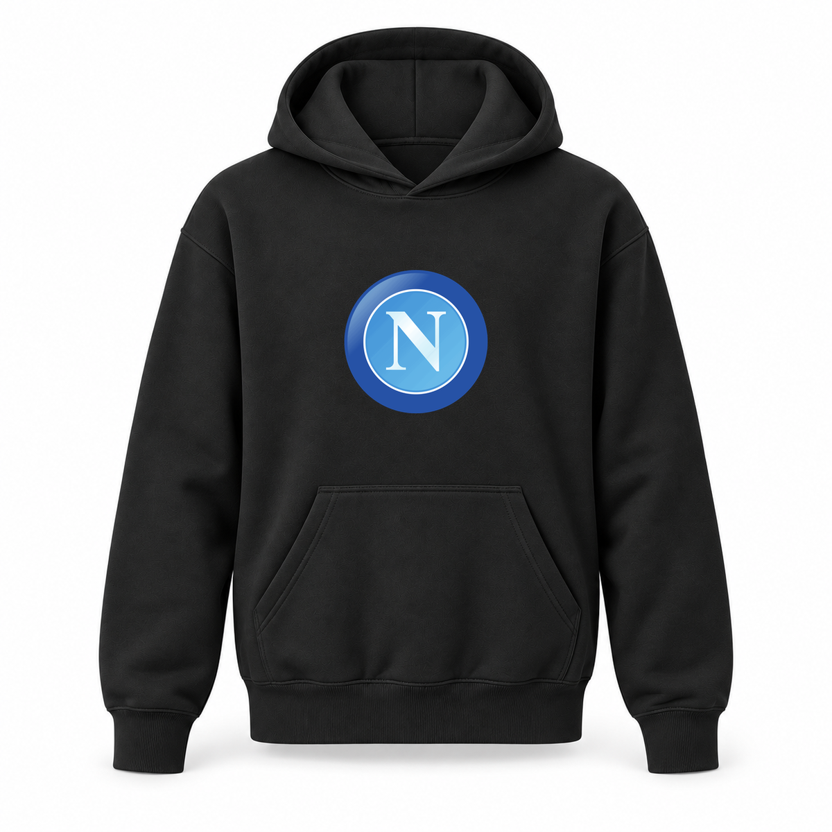 Youth Kids Napoli FC Pullover Hoodie | Color: Black | Refreshed youth hoodie, original Drive artwork