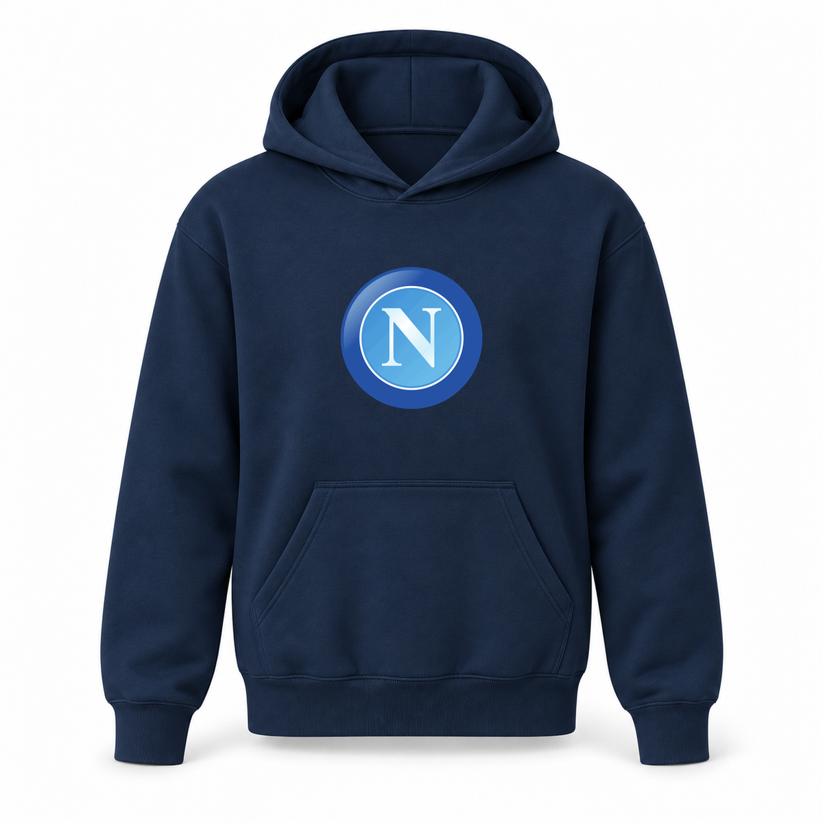 Youth Kids Napoli FC Pullover Hoodie | Color: Navy | Refreshed youth hoodie, original Drive artwork