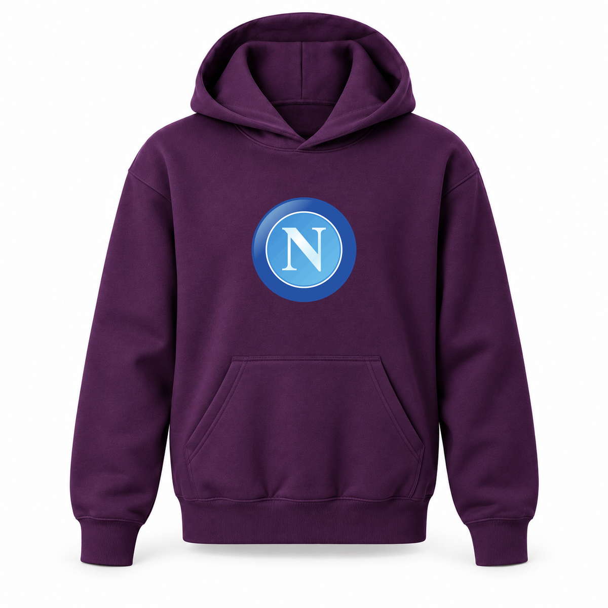Youth Kids Napoli FC Pullover Hoodie | Color: Purple | Refreshed youth hoodie, original Drive artwork