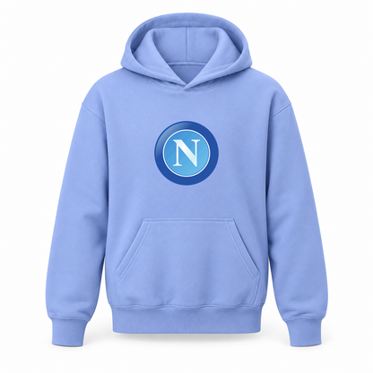 Youth Kids Napoli FC Pullover Hoodie | Color: Turquoise | Refreshed youth hoodie, original Drive artwork