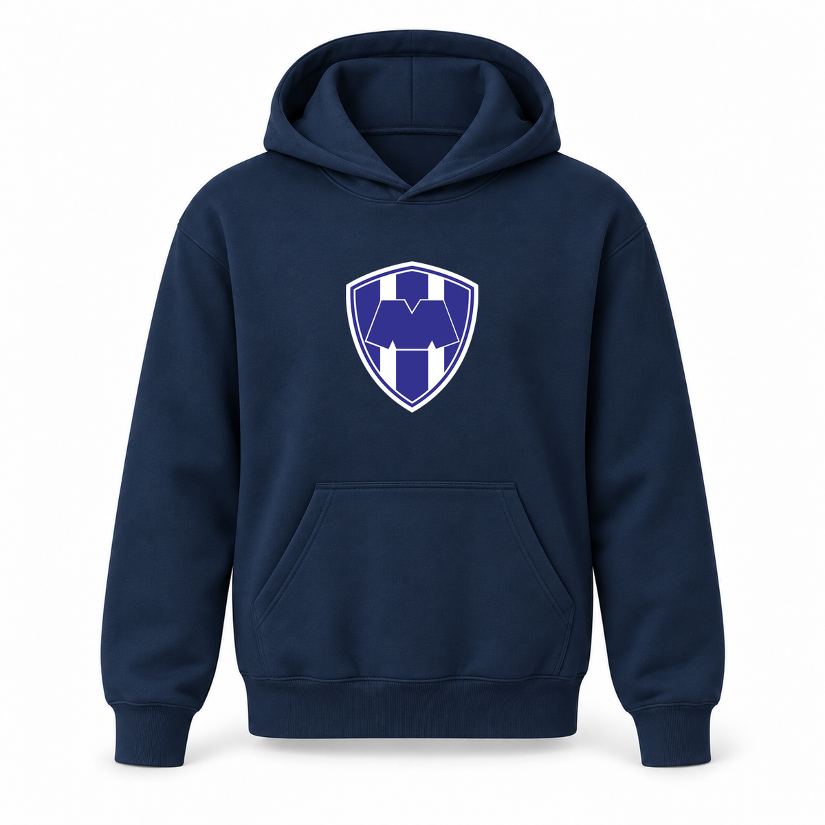 Youth Kids Monterrey FC Pullover Hoodie | Color: Navy | Refreshed youth hoodie, original Drive artwork