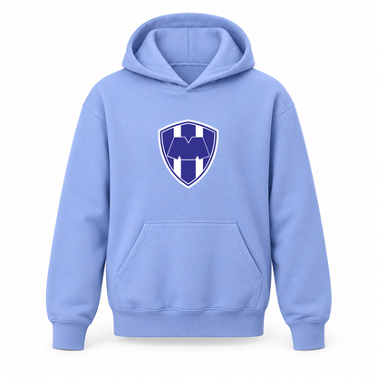 Youth Kids Monterrey FC Pullover Hoodie | Color: Turquoise | Refreshed youth hoodie, original Drive artwork