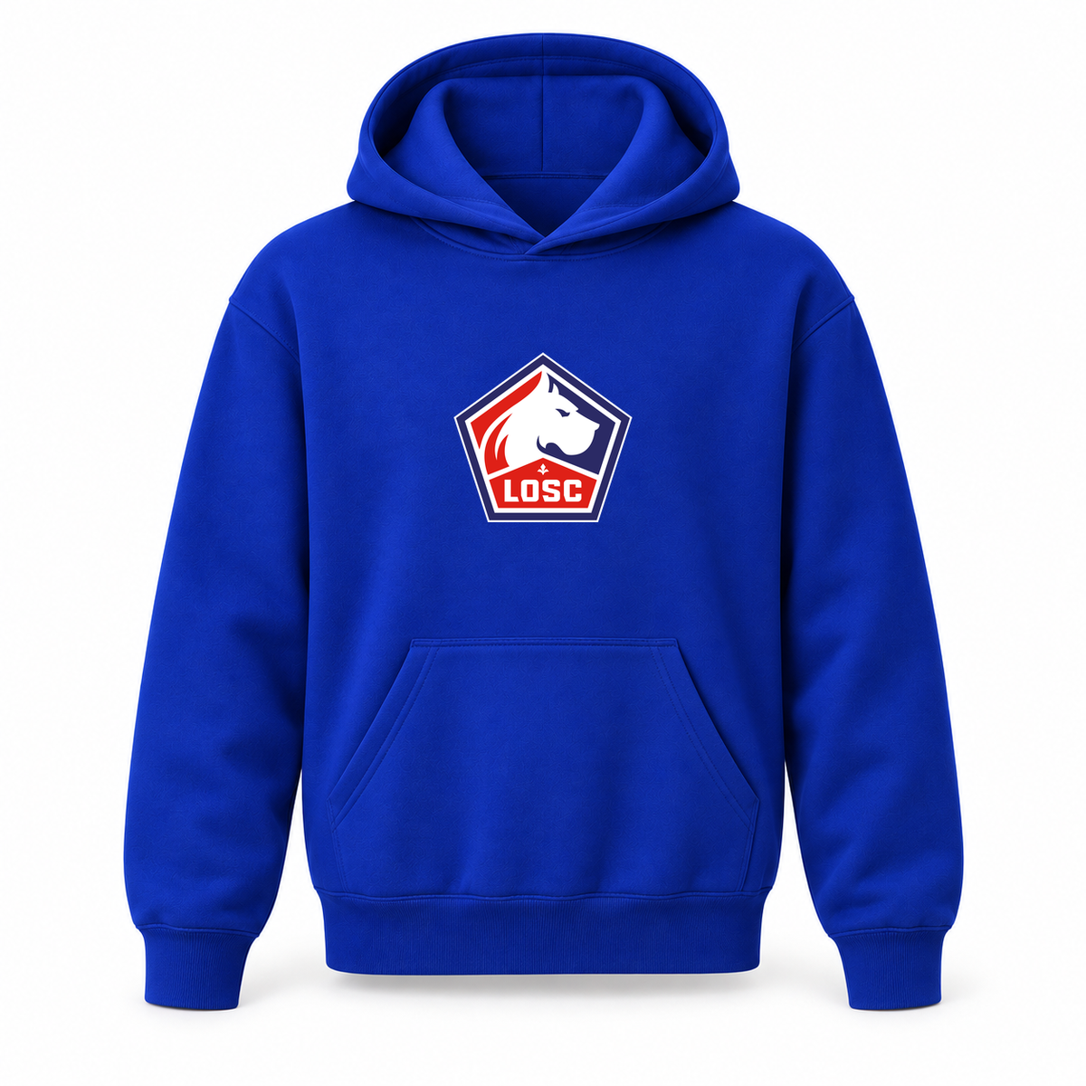 Youth Kids Lille Olympique FC Pullover Hoodie | Color: Blue | Refreshed youth hoodie, original Drive artwork