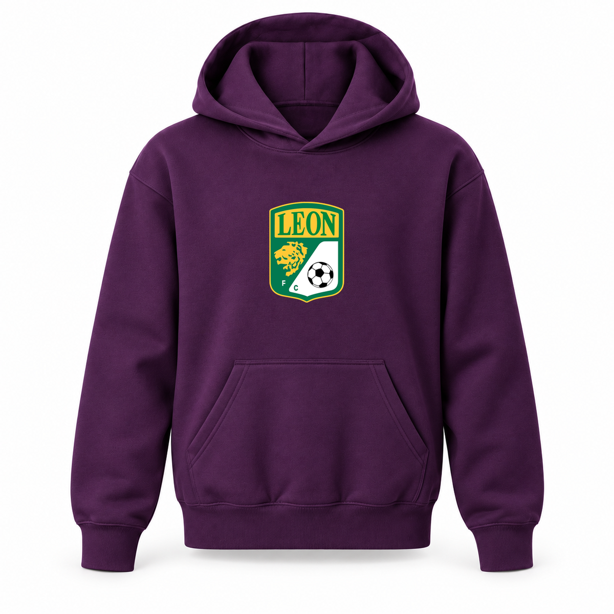 Youth Kids Leon FC Pullover Hoodie | Color: Purple | Refreshed youth hoodie, original Drive artwork
