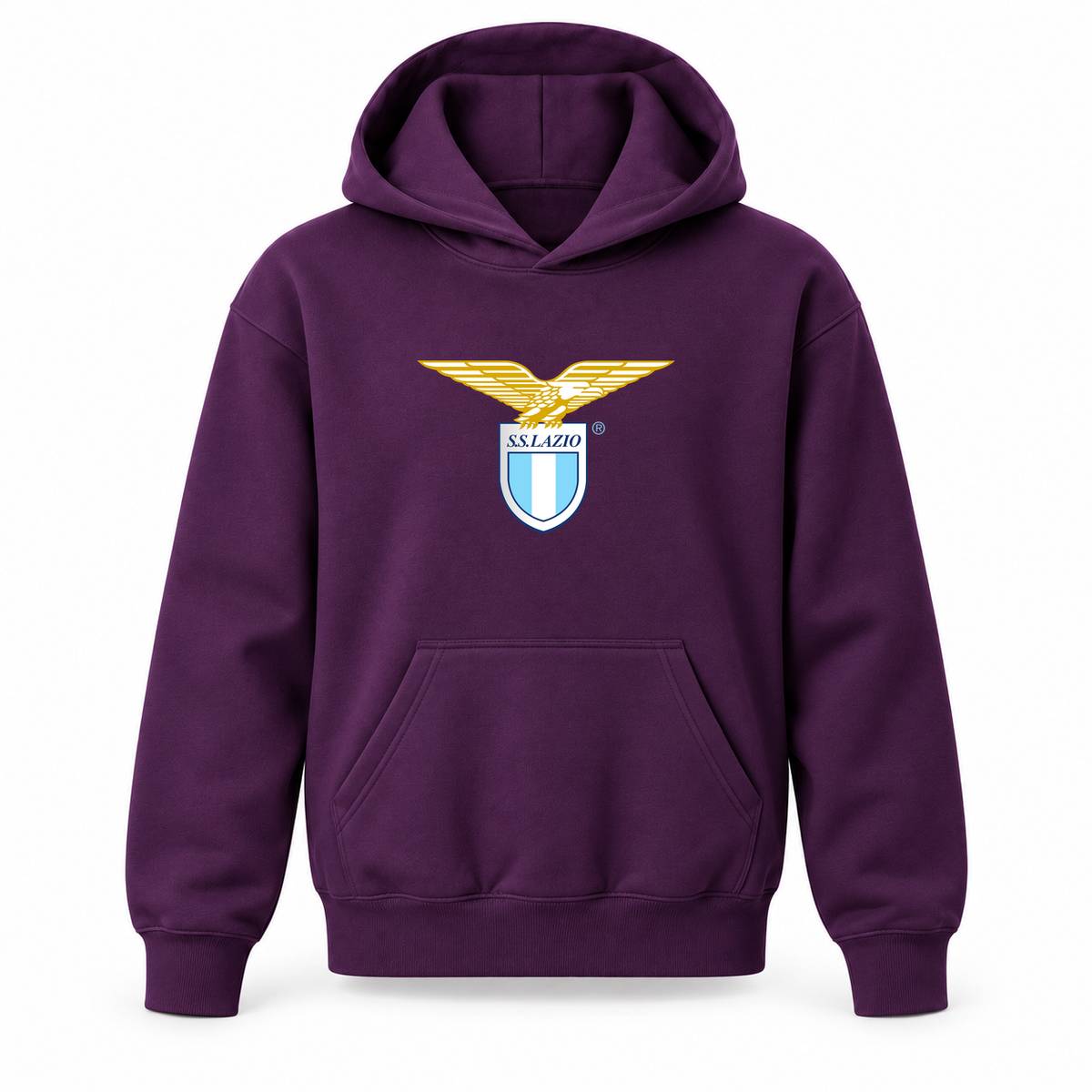 Youth Kids Lazio FC Pullover Hoodie | Color: Purple | Refreshed youth hoodie, original Drive artwork
