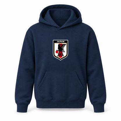 Youth Kids Japan National Soccer Team Pullover Hoodie | Color: Navy | Refreshed youth hoodie, original Drive artwork