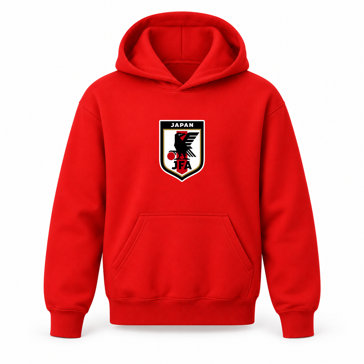 Youth Kids Japan National Soccer Team Pullover Hoodie | Color: Red | Refreshed youth hoodie, original Drive artwork