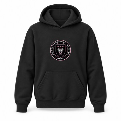 Youth Kids Inter Miami FC Pullover Hoodie | Color: Black | Refreshed youth hoodie, original Drive artwork
